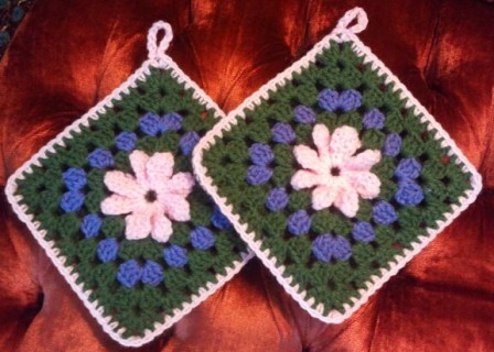 Pink and Purple Hot Pads Pink and Purple Hot Pads