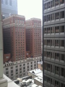 The view from my 16th floor room at the Hampton Majestic The view from my 16th floor room at the Hampton Majestic