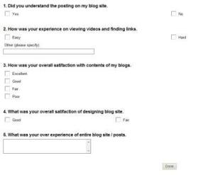 Blog Survey poll Blog survey poll