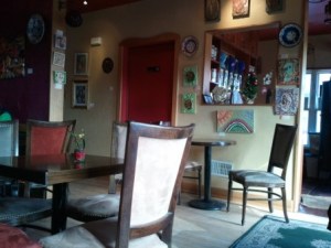 The view from my comfy chair at Cafe de Arts in Waukesha, WI proved very inspiring last weekend.