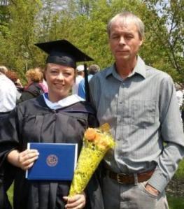a graduate and her dad
