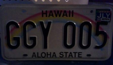 Hawaii license plates