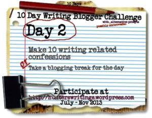 10 day writing blog challenge, day 2