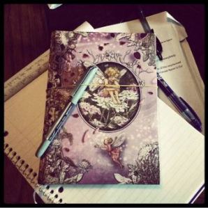 The writing life - a stack of notebooks