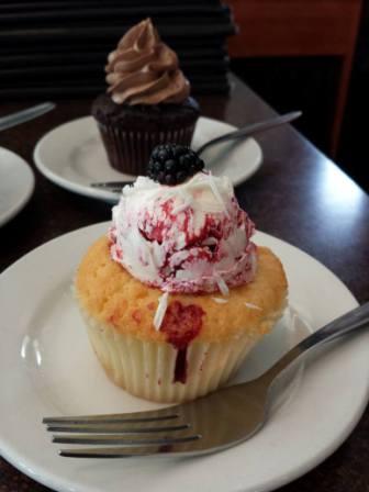 Blackberry Cupcake from Daisys Cafe and Cupcakery in Madison WI