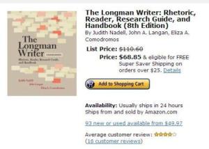The Longman Writer: Rhetoric, Reader, Research Guide, and Handbook (8th Edition)