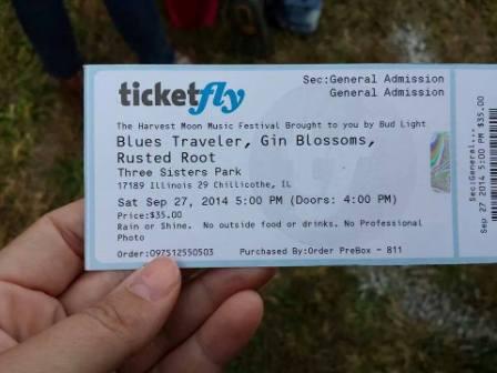 Blues Traveler and Gin Blossoms at Three Sisters Park in Chillicothe Illinois