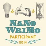 Get your NaNoWriMo Participant web graphics on the office website: http://nanowrimo.org/web-graphics.