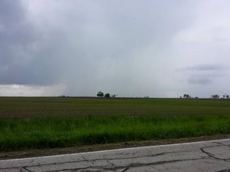 thunderstorm coming across the prairie