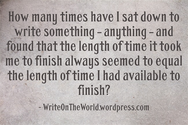The length of time it takes to write something writing meme